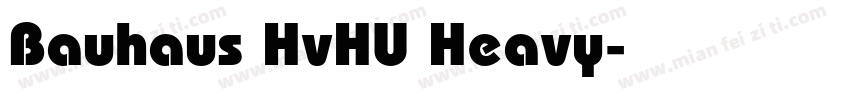Bauhaus HvHU Heavy字体转换